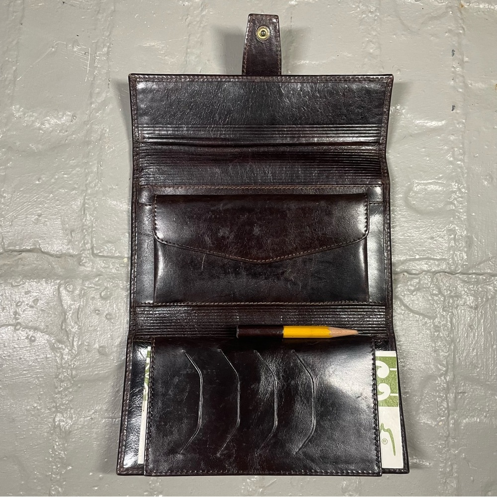 Velez dark brown leather wallet - Picture 8 of 15